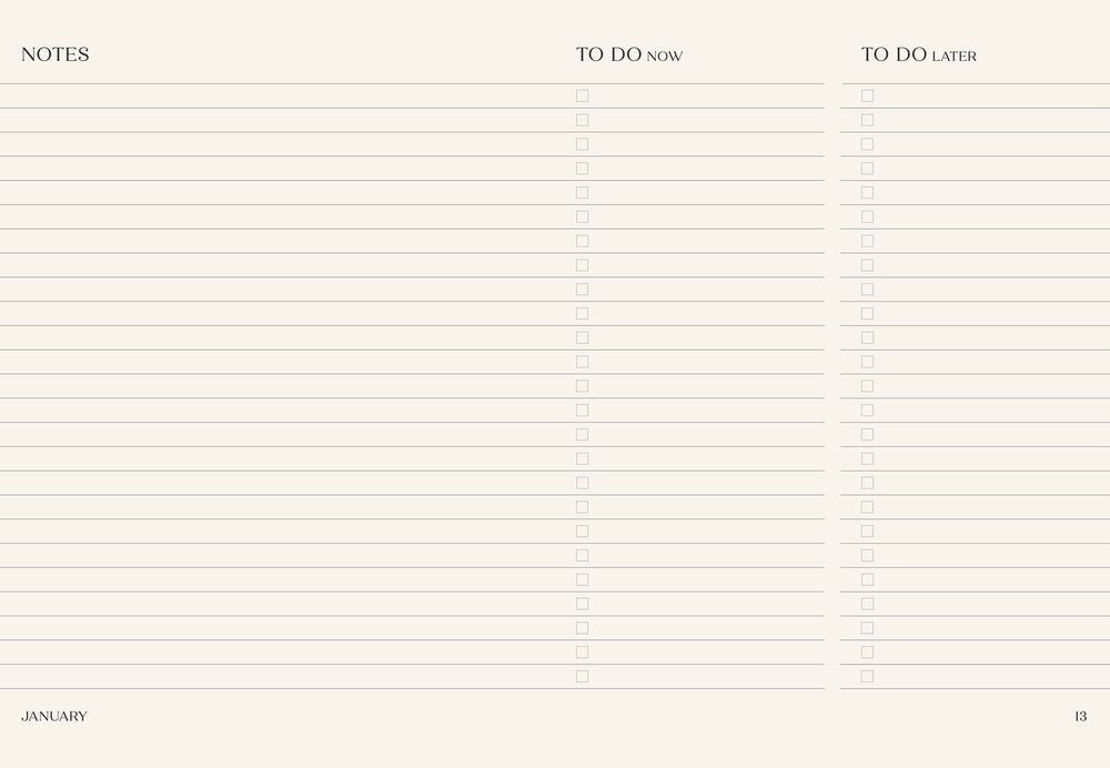 Sofia Coppola - The Important Flowers Planner 2025