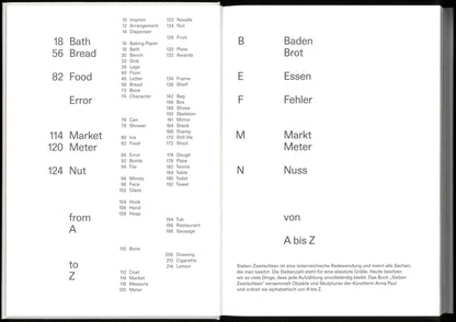 Anna Paul - Seven Things Unvollständiges Nachschlagewerk / Incomplete Compendium