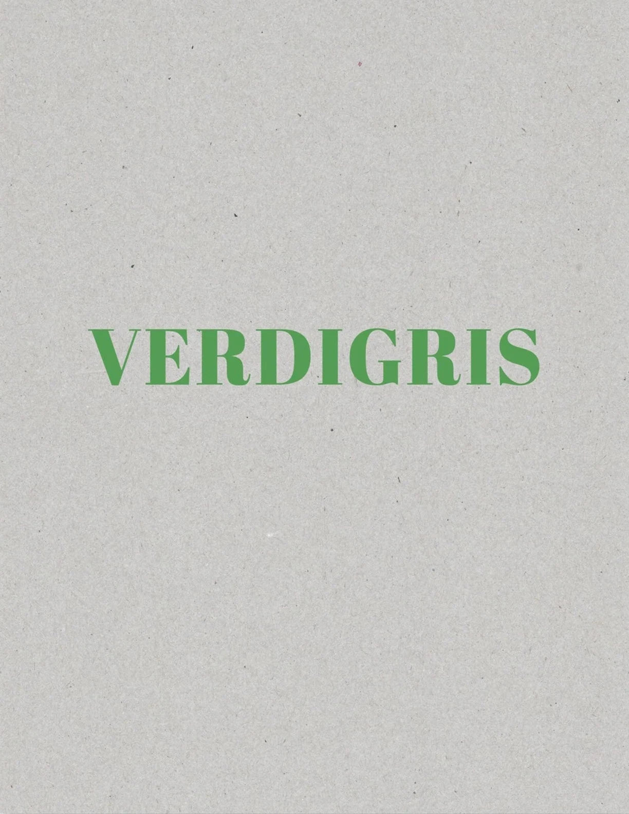 Paul Graham - Verdigris / Ambergris