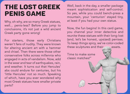 The Lost Greek Penis Game